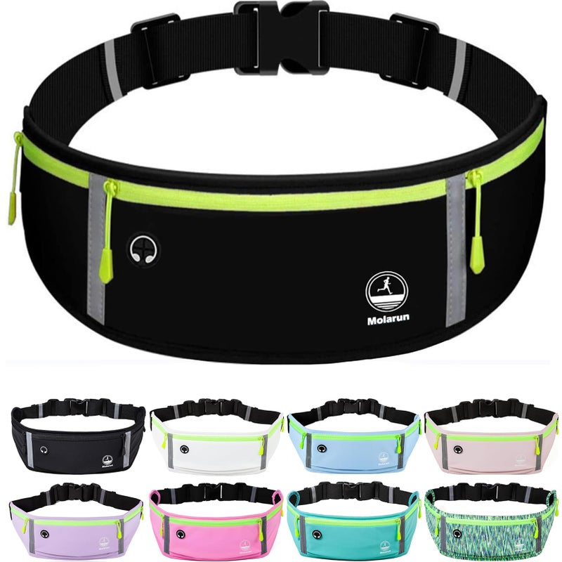 Molarun Slim Running Belt Fanny Pack for Women Men, Jogging Pouch Waist Pack Money Belt Bag Phone Holder for Running Hiking Traveling - Image 1